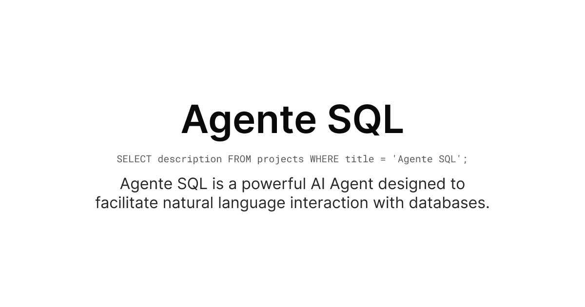 Agente SQL